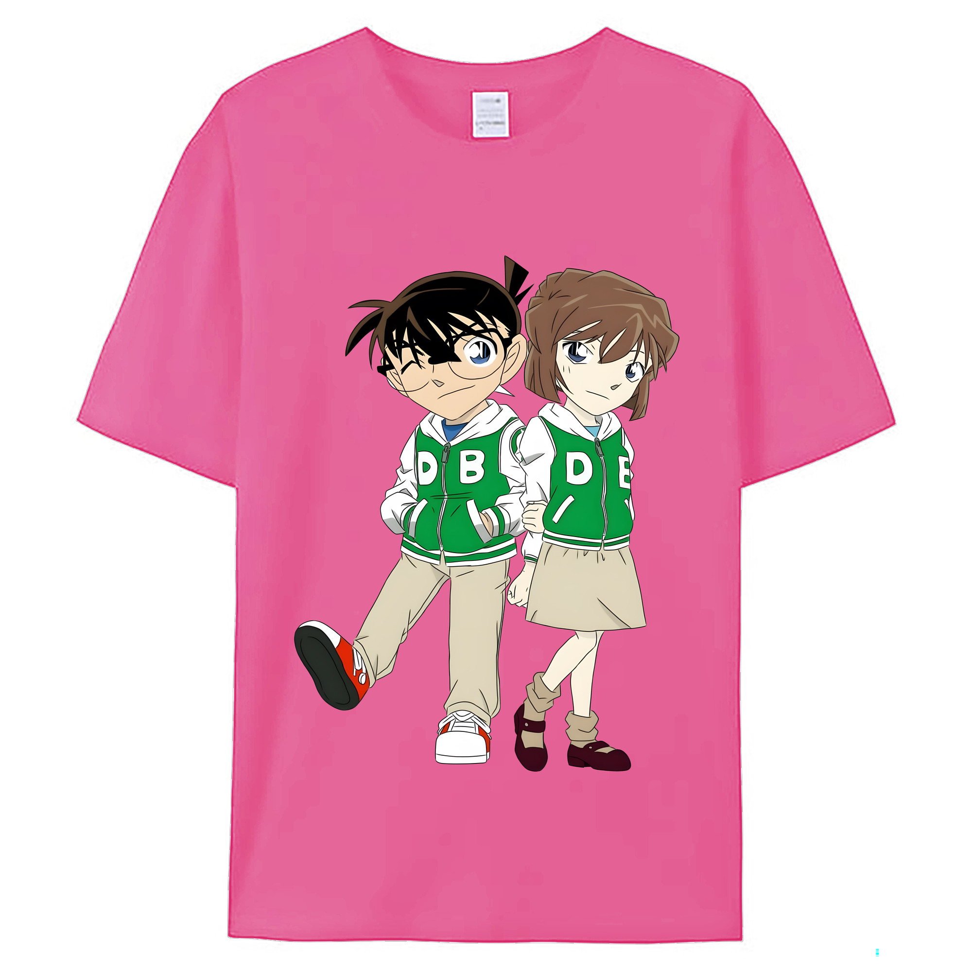 （画像用） 名探偵コナン 江戸川 コナン Detective Conan Conan Edogawa レディースカジュアルプリントTシャツ（綿100％）